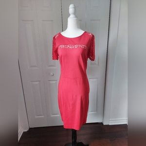 Sleek Red Dynamite cut out dress
